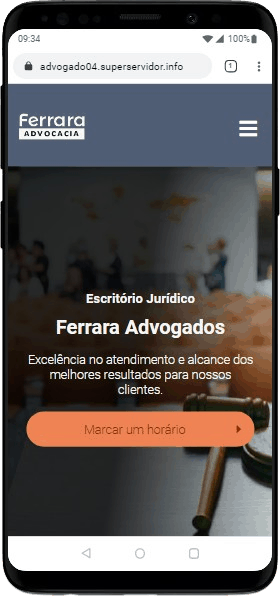 Modelo de Site para escritórios de advocacia e advogados associados